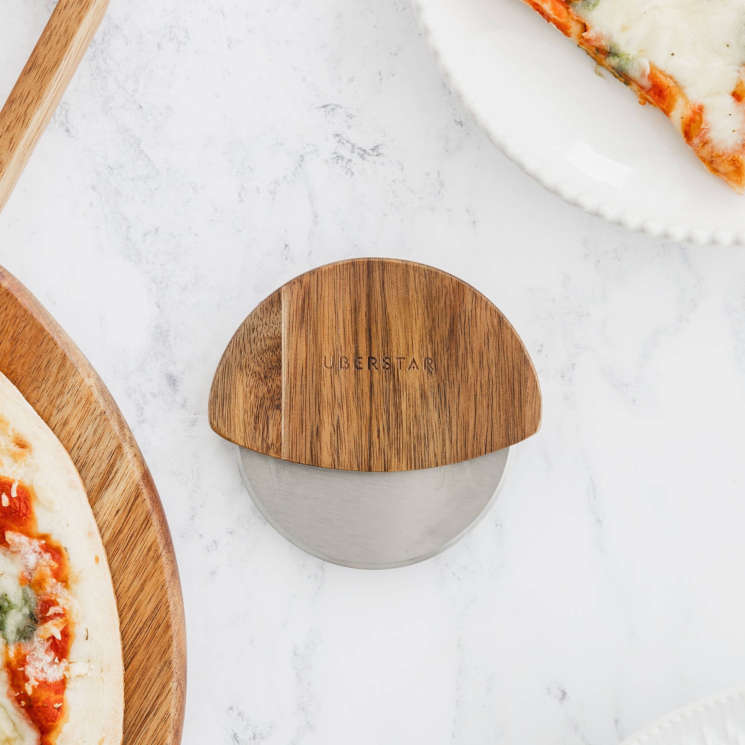 UBERSTAR – wholesale Pizza board – Pizza Board & Cutter Gift Set8