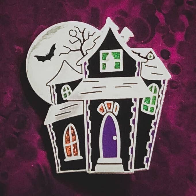 Haunted House Enamel Pin | Glitter Pin | Halloween and other Purchase Wholesale harry potter house pins. Free Returns & Net 60 Terms on Faire trending on Faire.