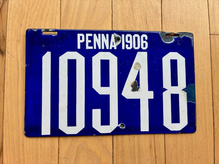 1906 Pennsylvania License Plate for wholesale by RusticPlates