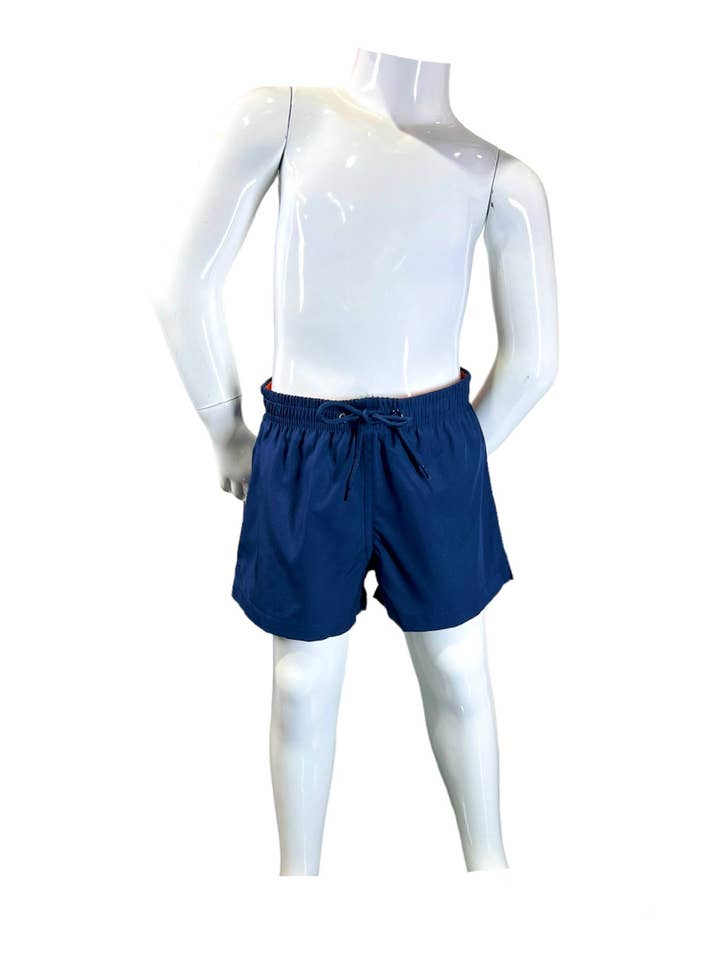 Boy's Swim Short-BS286_Navy for wholesale by MARINA WEST SWIM