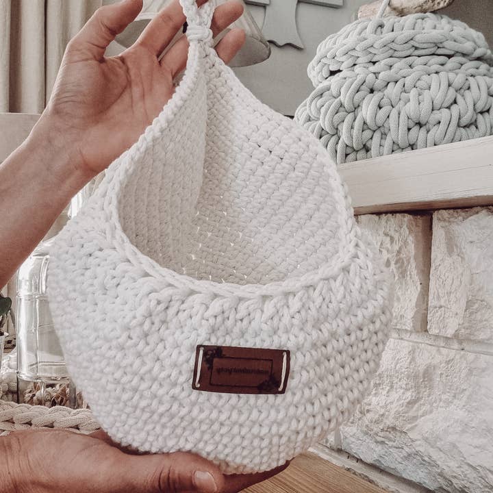 Panier suspendu mural, panier suspendu de stockage de légume pour la vente par Naturalmarjory