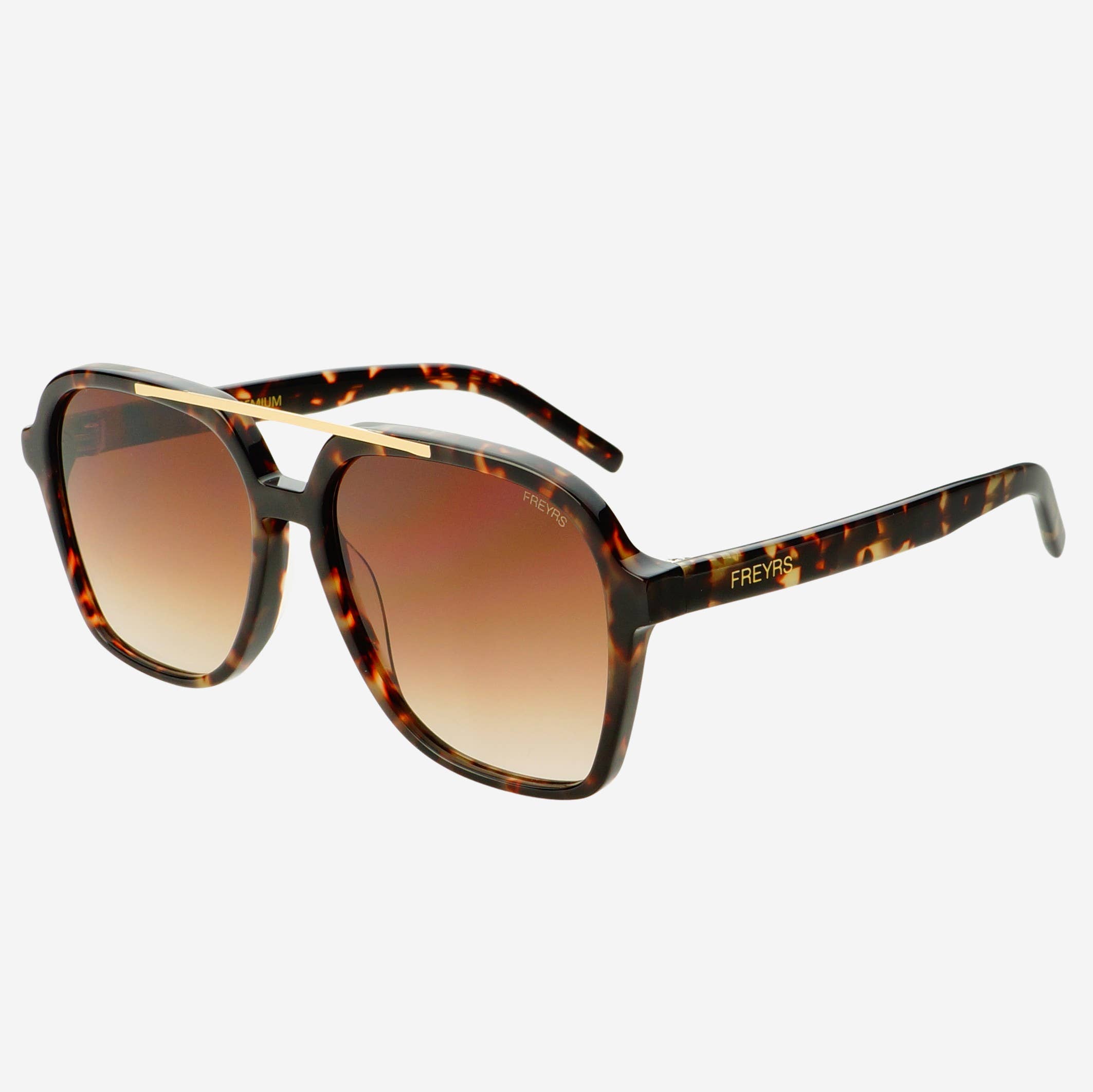 Brown Spencer Unisex Aviator Sunglasses   for wholesale on Faire2