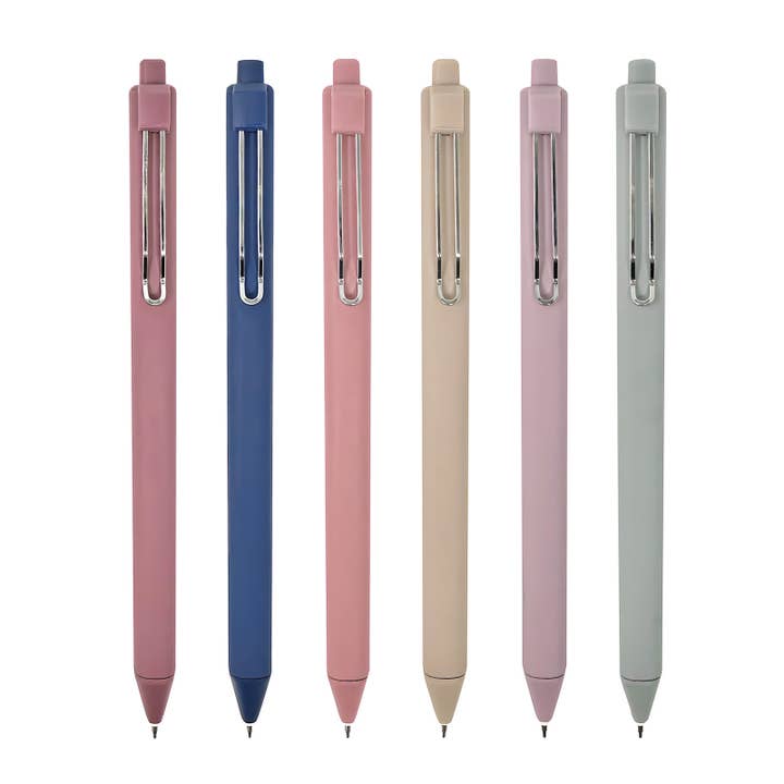 Wrapables.com - Wholesale Pen - Wrapables Retractable Black Ink Gel Pens, 0.5mm (Set of 6)18