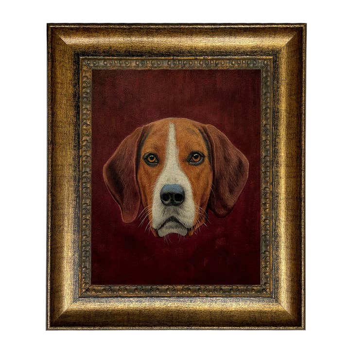 Madison Bay Co. - Historical Home Decor Reproductions - Wholesale Art Print - Fox Hound Vintage Portrait Painting Print on Canvas Wall Art67
