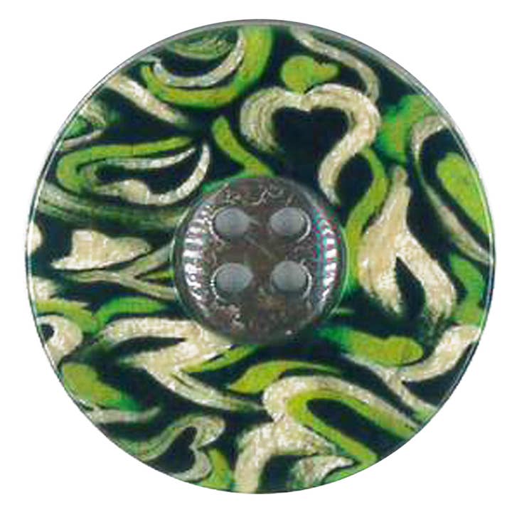 COCONUT IMITATION BUTTON JUNGLE PRINT for wholesale by NEMARK