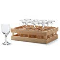 IWA Wine Accessories - Wholesale Wine Glass - Mini Wine Glasses with Crate Set of 12 #273711