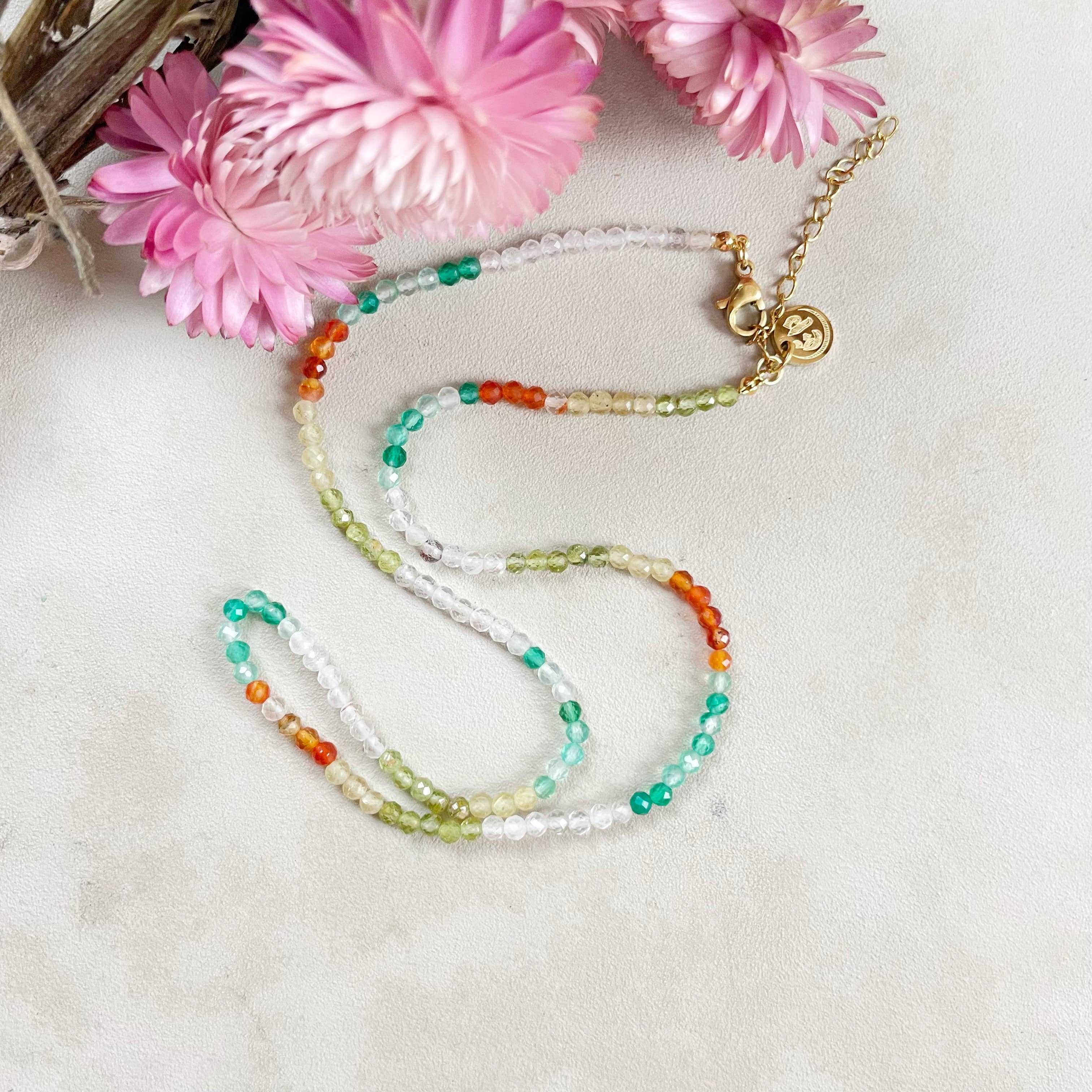 Ewelina Pas Jewelry - Wholesale Kralen/parelketting - Etus// Meadow halsketting met edelstenen en kralen9