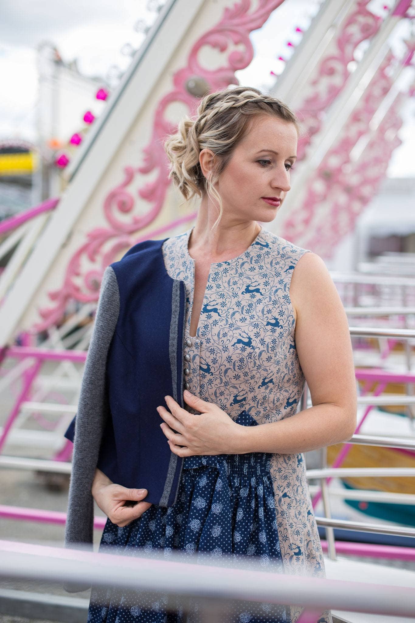 Kaiserliche Liebelei - Wholesale Dress - Women's - Dirndl Lily DeerBlue4