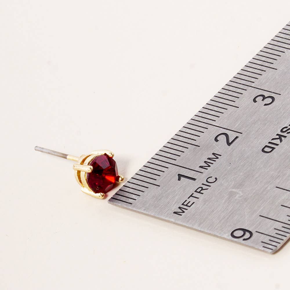 Sensibling Corp. - Wholesale Stud/Post Earrings - 12Pairs - Birthday Stone Cluster Stud Earrings5