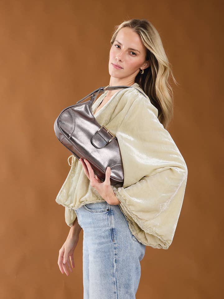 JN2646 Madrid Buckle Shaped Shoulder Bag/Crossbody for wholesale by Jen & Co.