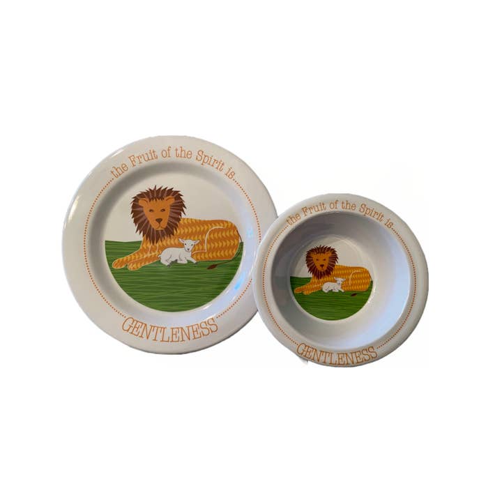 Gentleness Plate and Bowl Set for wholesale by Fruit-Full Kids