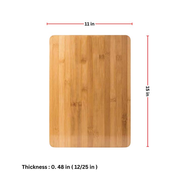 INVISION - Wholesale Cutting Board - 10pc 15x11" Thick Bamboo Boards – Bulk for Custom Gifts13
