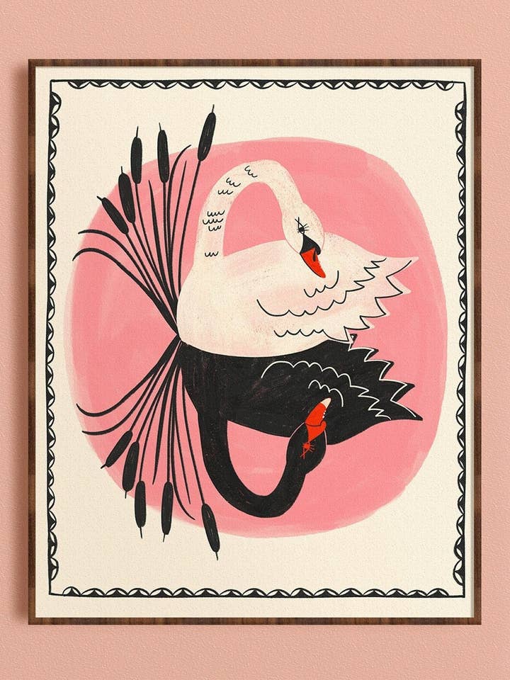 Fairytale Swan - Art Print for wholesale by Dream Folk Studio