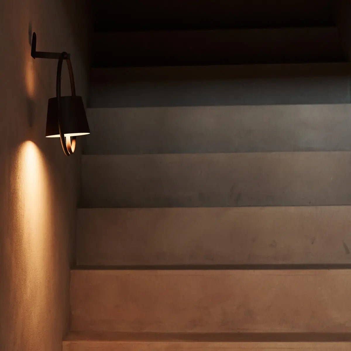 Tavellio - Wholesale Sconce - Cielo Dark Brown Rechargeable Metal Wall Lamp – Cordless, Dimmable, and Stylish3