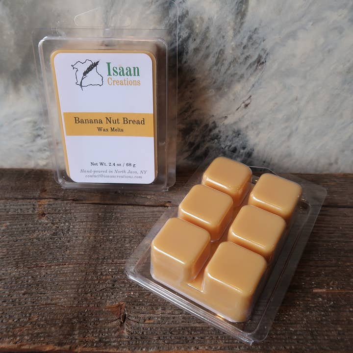 Banana Nut Bread Wax Melt for wholesale by Isaan Creations