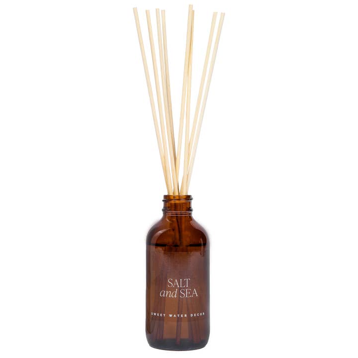 Sweet Water Decor - Wholesale Reed Diffuser - Salt and Sea Amber Reed Diffuser - Gifts & Home Decor8