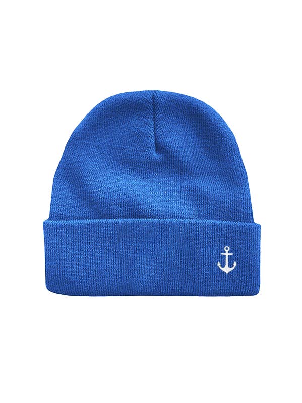 Anchor Beanie Kids Royal Blue for wholesale by ONELOVE