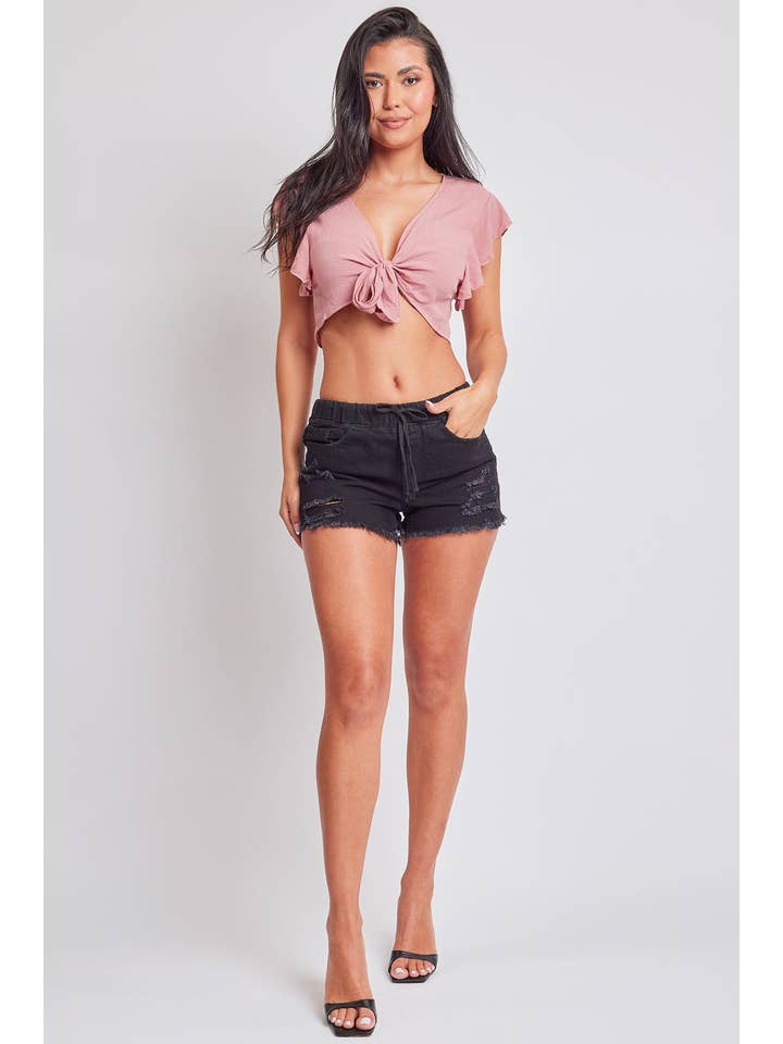 W Dream High-Rise Jogger Short W/Front Tie-S235468 for wholesale on Faire4