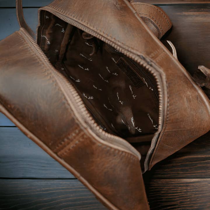 Ranch Junkie - Wholesale Backpack - Women's - Mini Leather Backpack Cowhide Backpack Highlands Mini 12