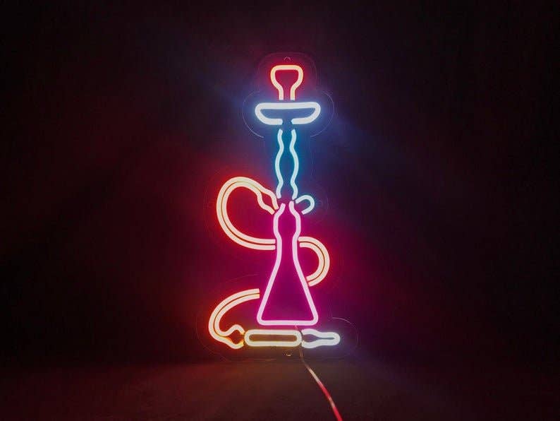 CityNeon - Wholesale Neon Sign - LED Hookah Neon Light - Hookah Set Bar Sign for Cafe1