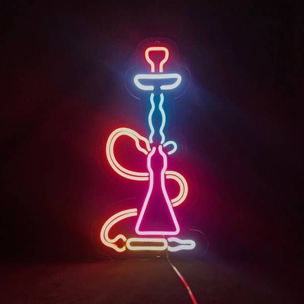 CityNeon - Wholesale Neon Sign - LED Hookah Neon Light - Hookah Set Bar Sign for Cafe1