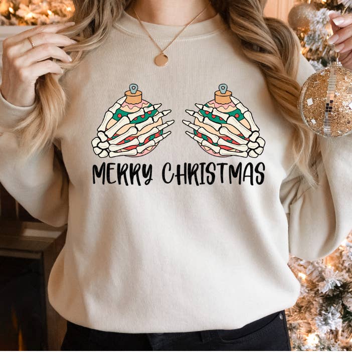 Christmas Sweatshirt, Women's, Unisex for wholesale by Crafty Mamas Creationz