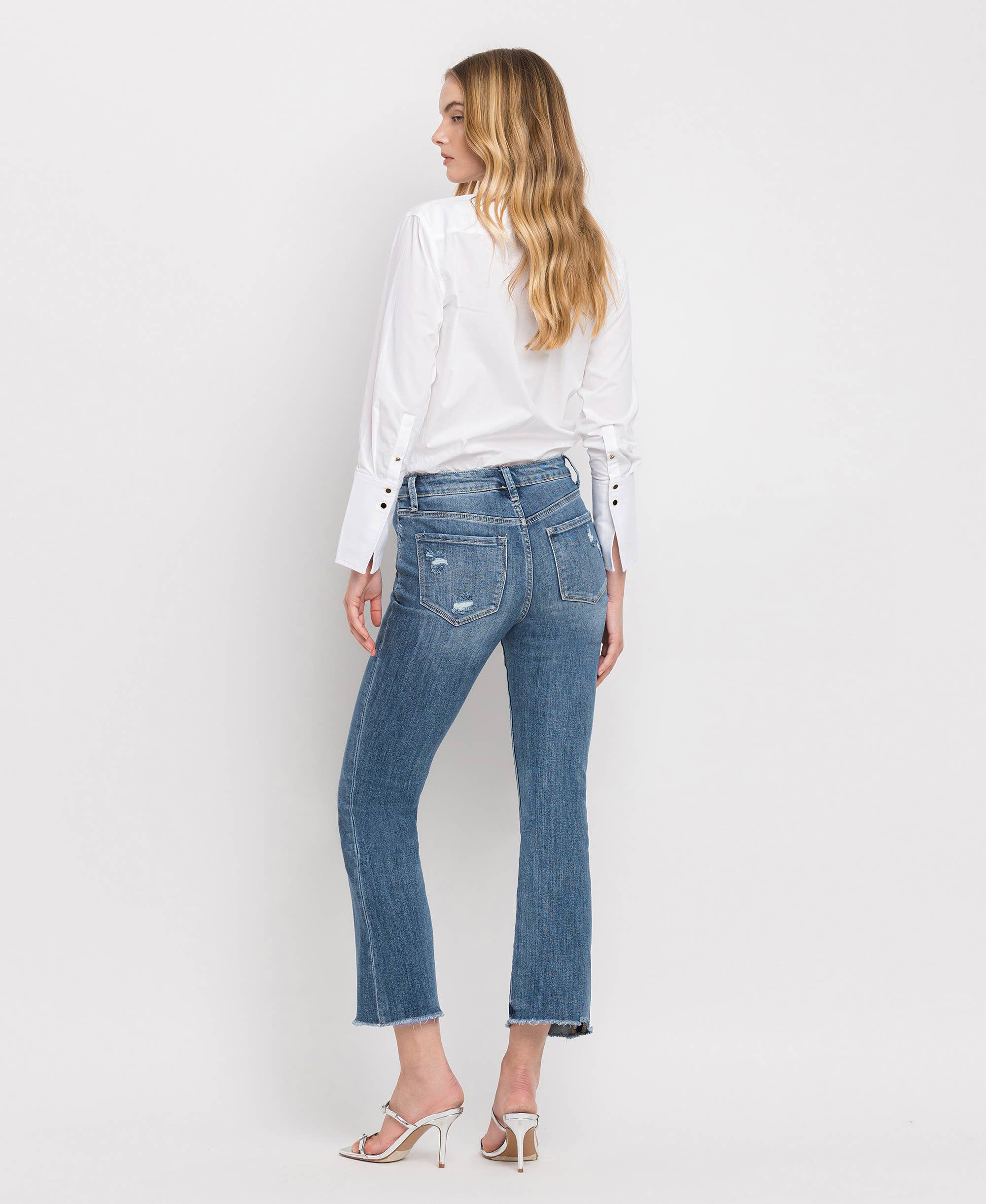 Virtuous HIGH RISE  KICK FLARE JEANS LV1054 for wholesale on Faire9