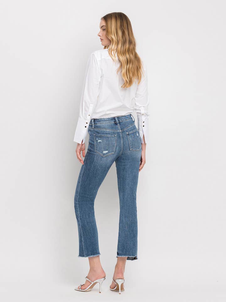 Virtuous HIGH RISE KICK FLARE JEANS LV1054 for wholesale on Faire9