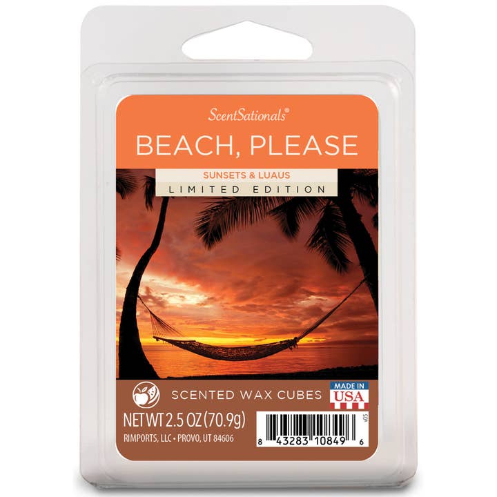 Beach Please ScentSationals Wax Melts 2.5oz for wholesale by ScentSationals