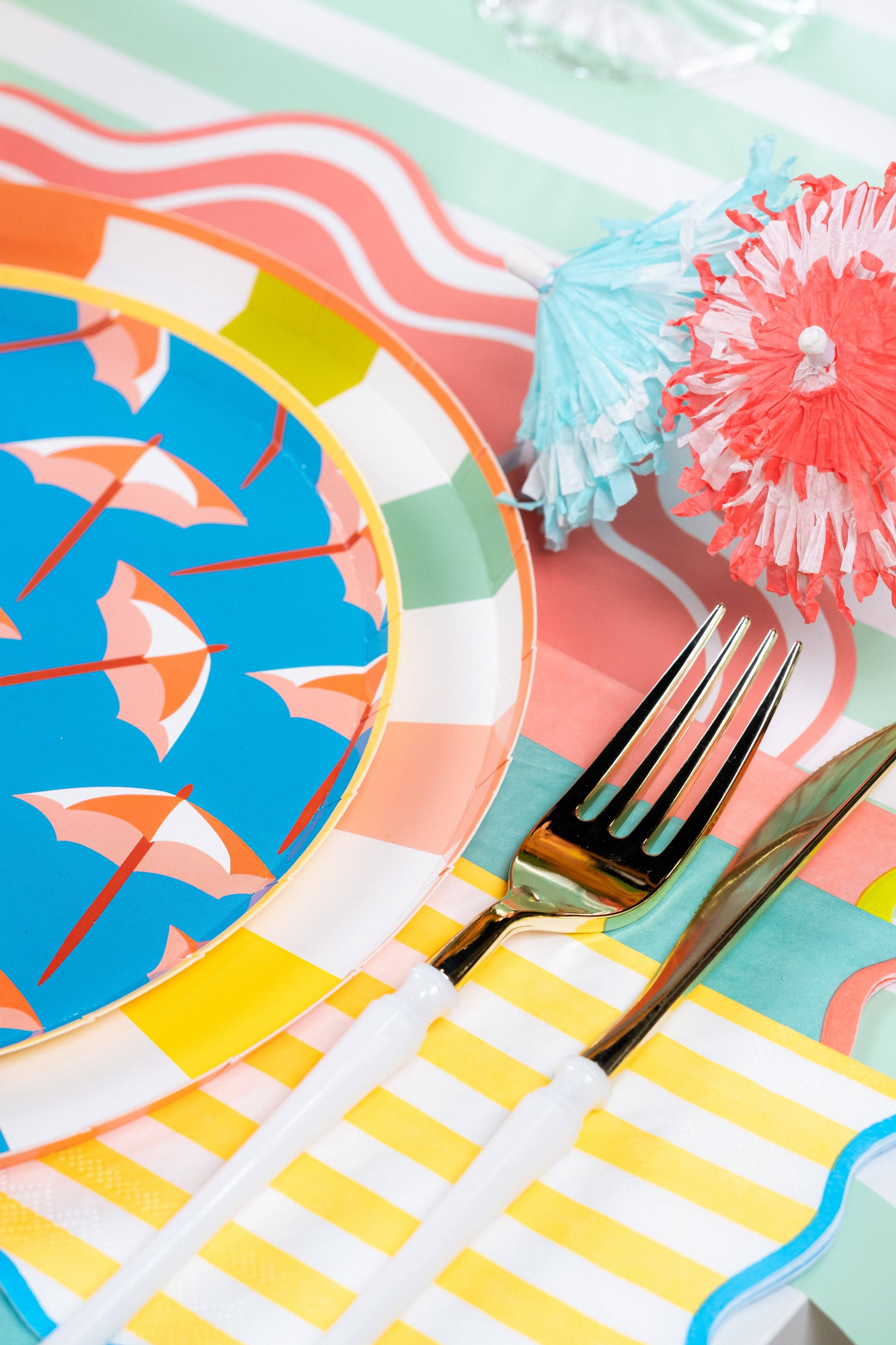 Gatherings by Curated Paperie - Wholesale Wegwerpservet - SUM25-CN4- Zomerplezier Drankservetten2