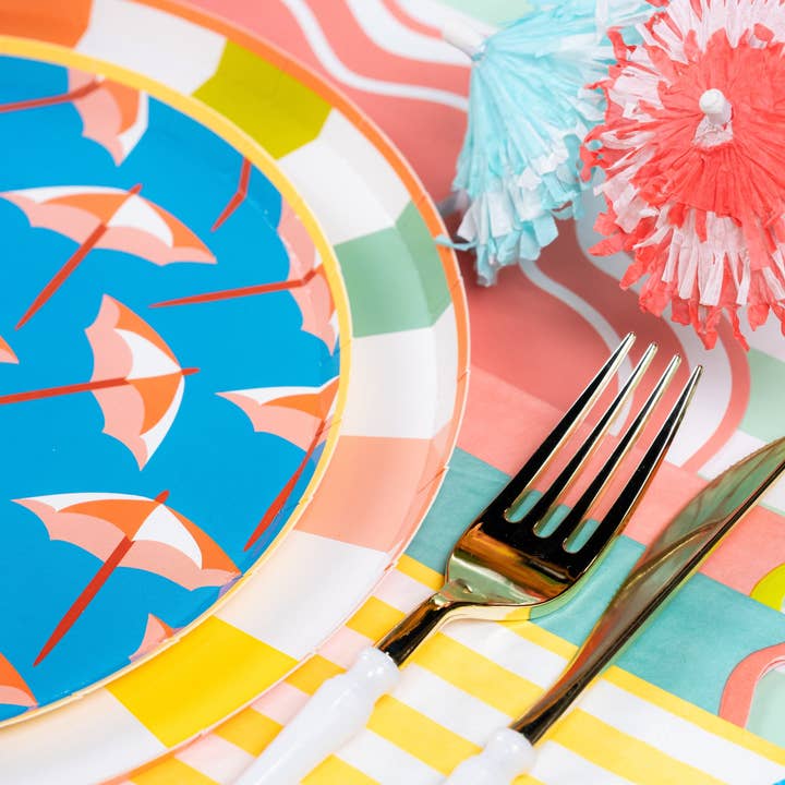 Gatherings by Curated Paperie - Wholesale Wegwerpservet - SUM25-CN4- Zomerplezier Drankservetten2