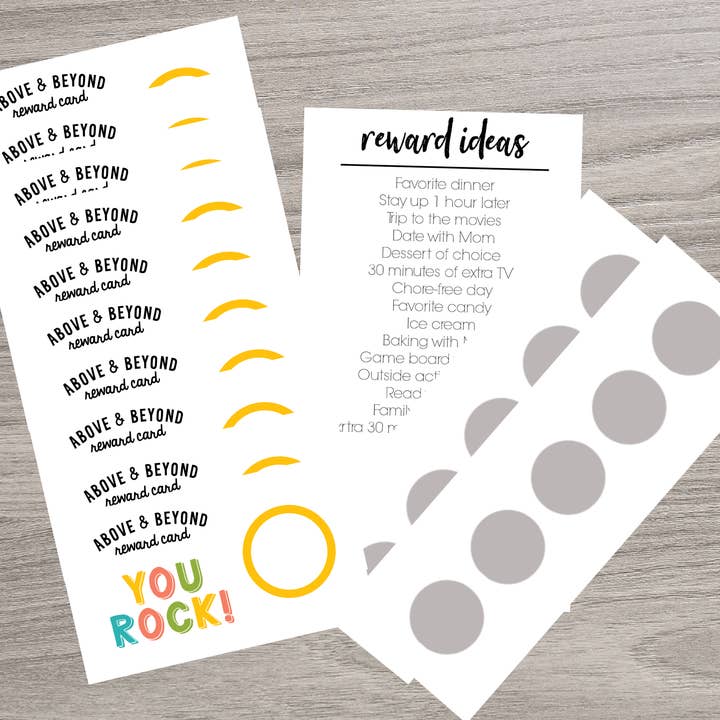 Scratch Away - Wholesale Stationery/Notecard Set - Scratch OFF Reward Cards | 20 Pack | 6 Options1