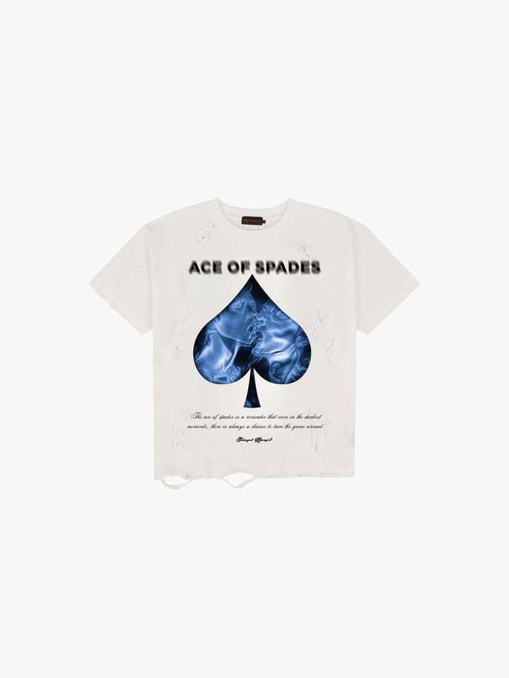 FUNERAL APPAREL - Wholesale Screen Printed T-Shirt - Unisex - Ace Of Spades T-Shirt