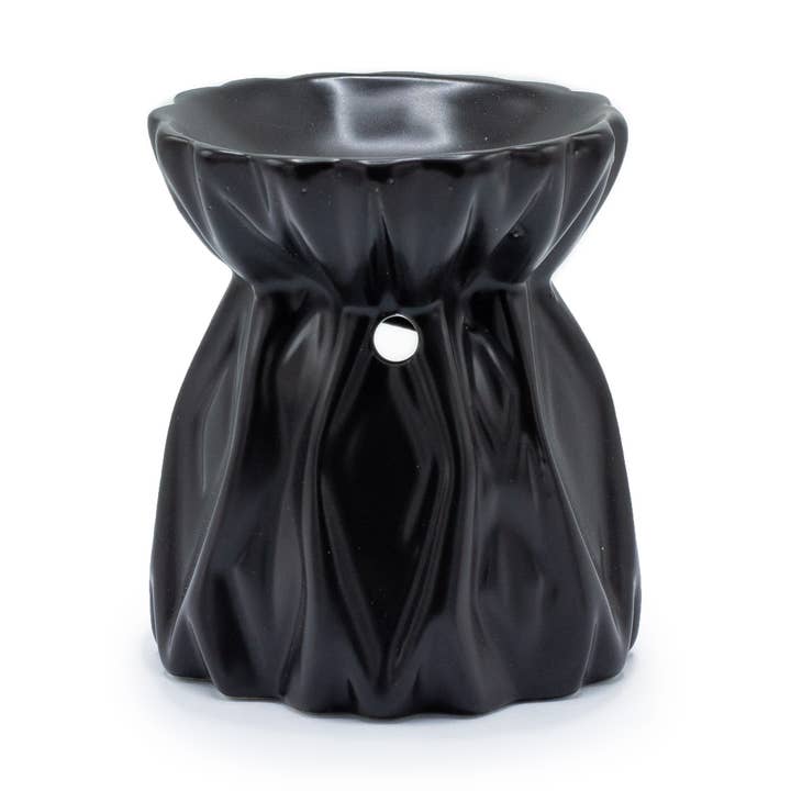 Oil Burner Geometric - Black for wholesale by Ancient Wisdom
