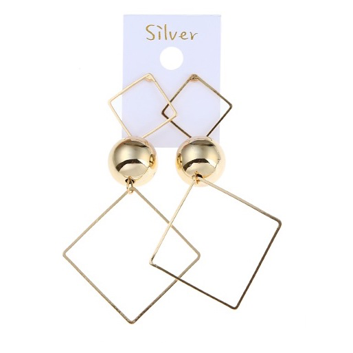 Atlas Fashion - Wholesale Dangle Earrings - Korean Style Square Drop Earring0