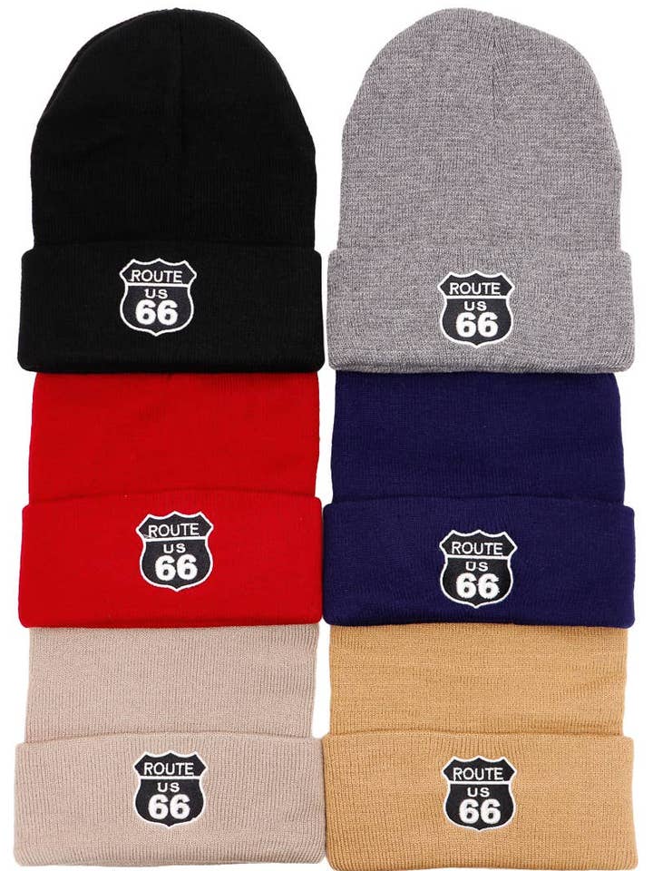 Gorro con vuelta US Route 66 The Mother Road para venta al por mayor de Cap Zone