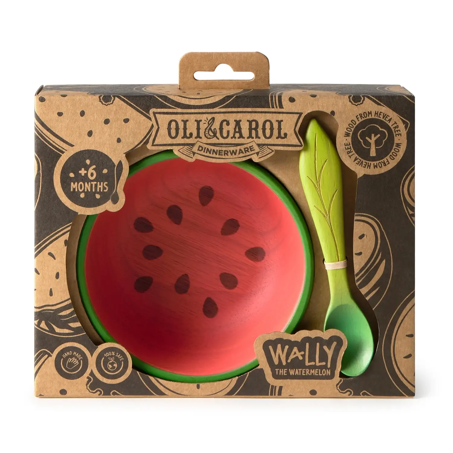 Little Concepts Distribution Ltd – wholesale Dinnerware set – Kids & Baby – Oli&Carol Wally the Watermelon Bowl & Spoon Set3