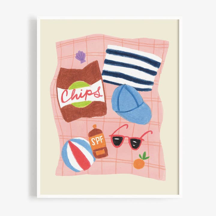 Stranddecke Kunstdruck für den Großhandel von Candace Wiant Art