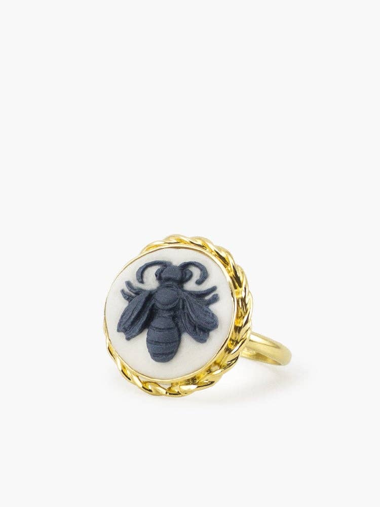 Vintouch Jewels - Wholesale Cocktail/Statement Ring - Bee Cameo Ring0