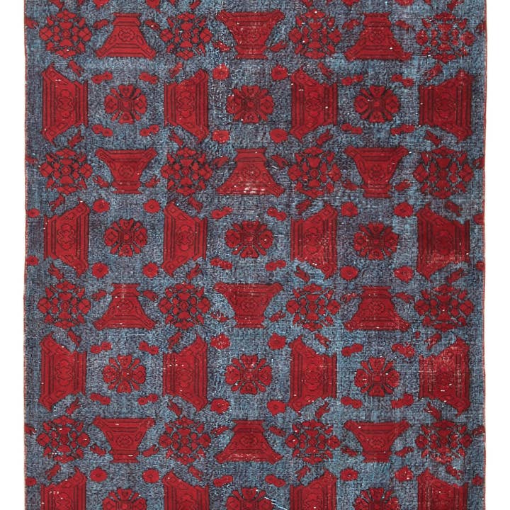 RUG N CARPET - Wholesale Area Rug - 6x10 Red Over Dyed Rug - 22130