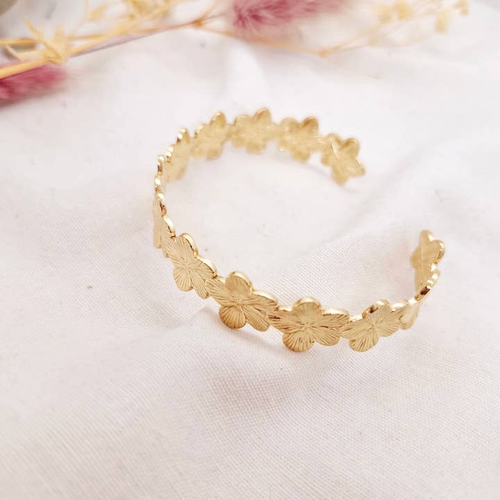Les Bijoux de Margaux - Venta al por mayor Pulseras tipo brazalete - Brazalete de Flores