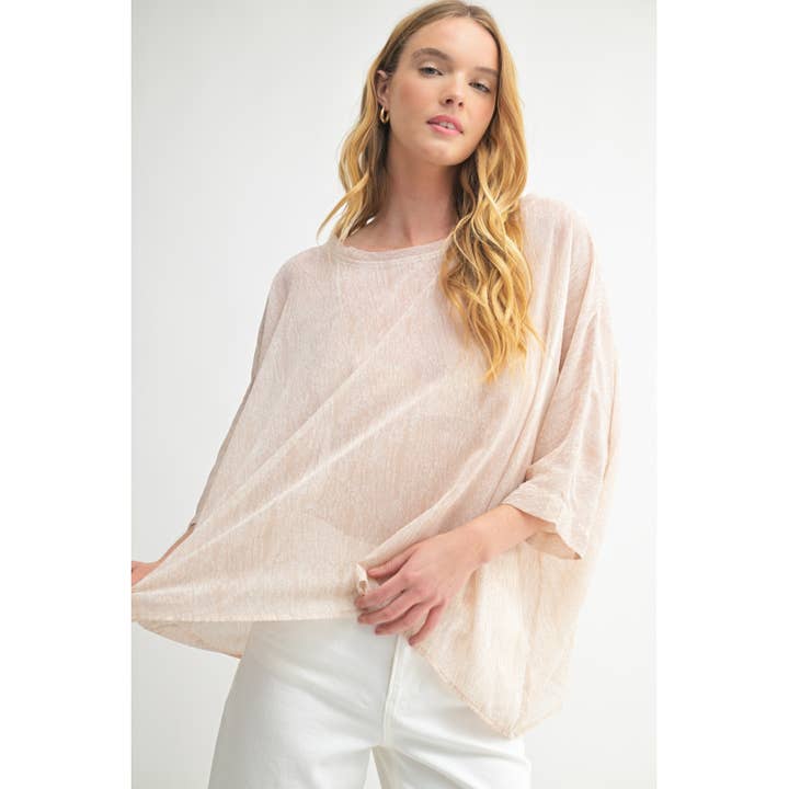 VID PASSFORM DOLMAN GENOMSKINNLIG TOPP för wholesale av FUN2FUN