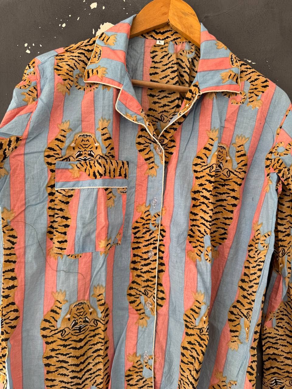 bhavnas boutique - Wholesale Sleepwear Set - Women's - PJ Set Tiger Print Women Suit Indian Cotton Night Wear Suit1