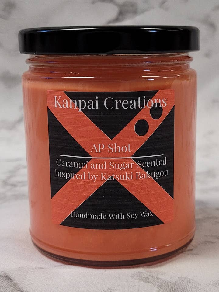 Vela de anime AP Shot, con aroma a caramelo y azúcar moreno para venta al por mayor de Kanpai Creations