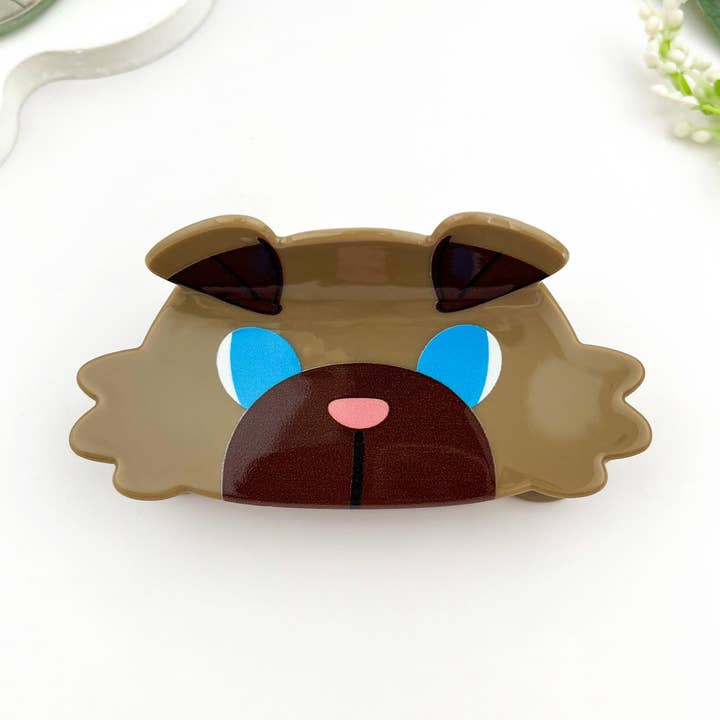 π π¦Ί Whimsical Elf Dog Acrylic Claw Clip β Creative & Cute for wholesale by mildstyles