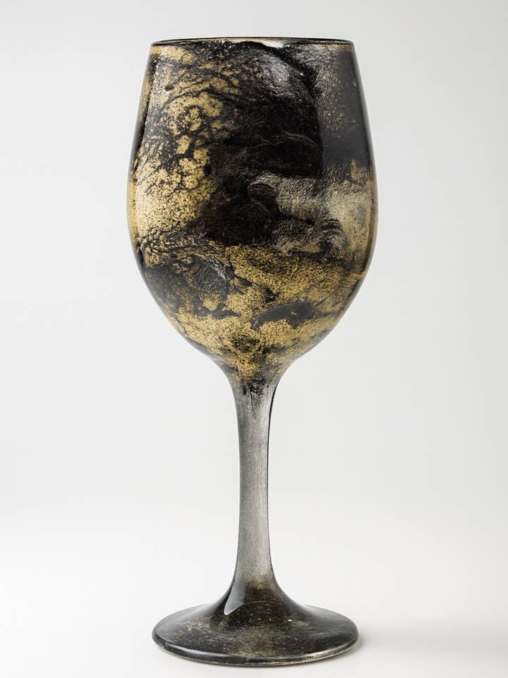 Artisan Pyrite Dust Wine Glasses & Drinkware for wholesale by Joie De Vino Glassware