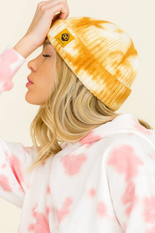 MÉLANGER LA COULEUR Bonnets en tricot tie-dye en vente sur Faire4