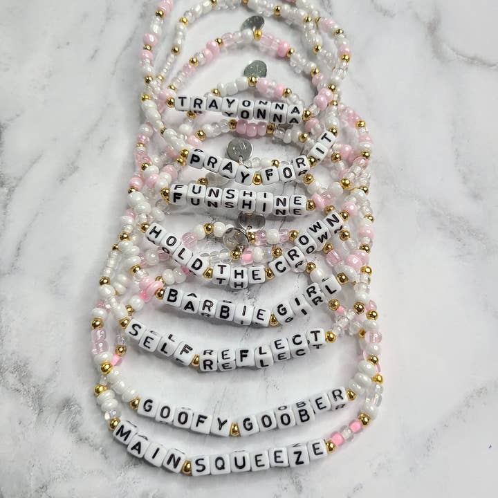 Doohickies & Such - Wholesale Beaded Bracelet - Elegant Word Bracelets, Affirmation Bracelets