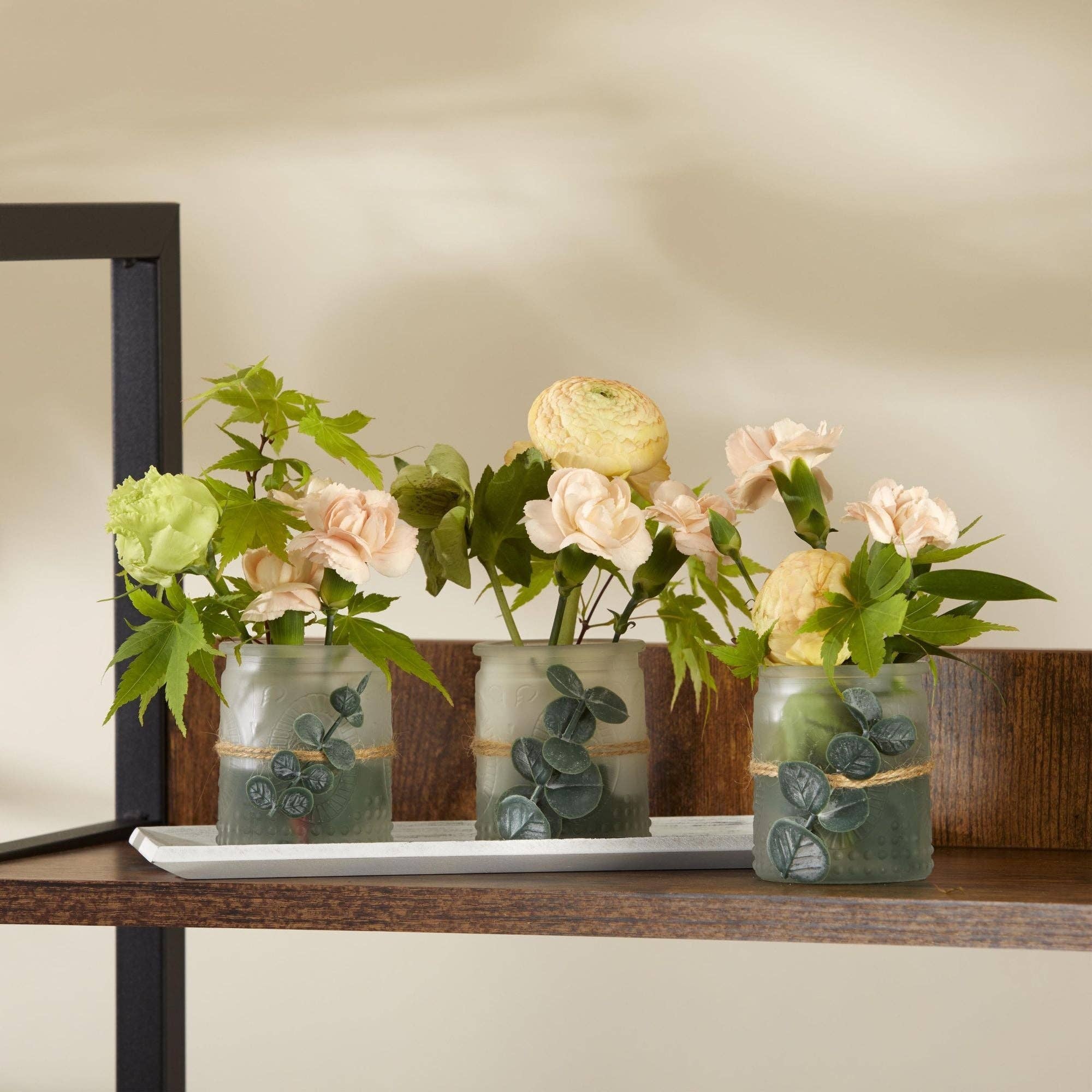 Kate Aspen – Großhandel Kerzenhalter – 4-teiliges Frosted Votiv- und Tablett-Set6