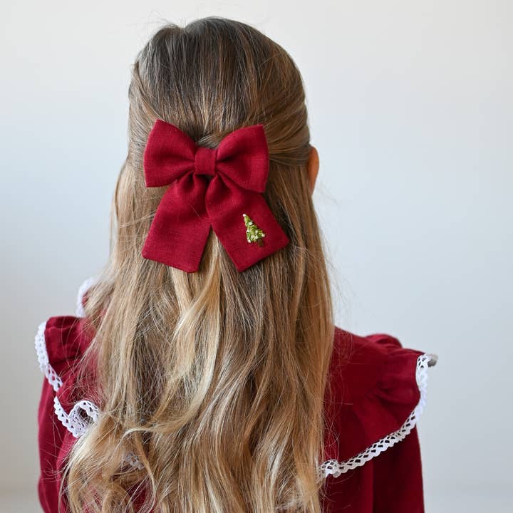 Lanika Atelier, Nika Korošec s.p. - Wholesale Hair Bow - Women's - Midi and Large hair bows Christmas tree0